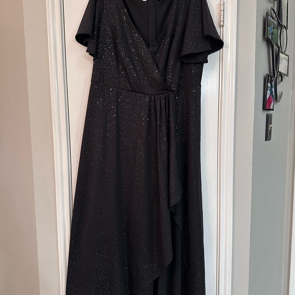Ever Pretty Glittering Black Asymmetrical Dress - Picture 1 of 7